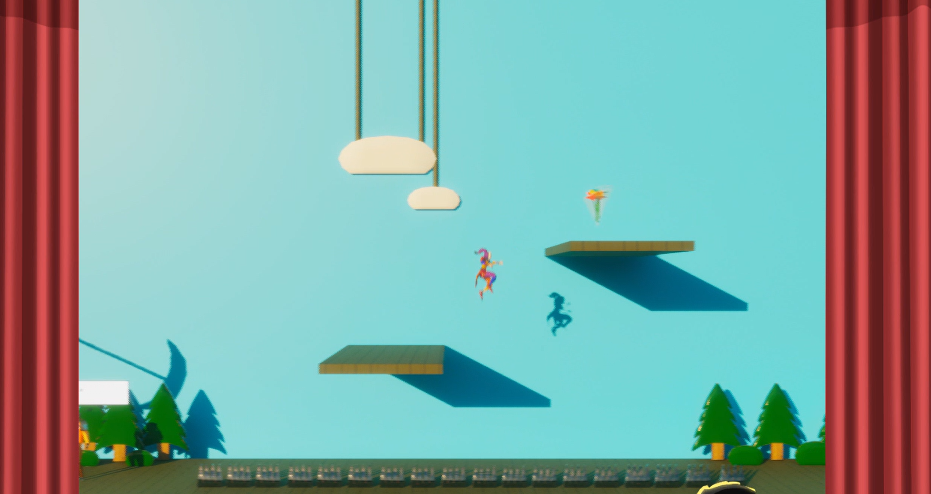 A screenshot of the Comedy mask state