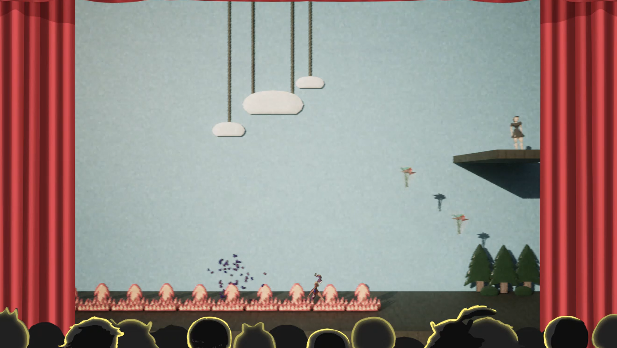 A screenshot of the Tragedy mask state