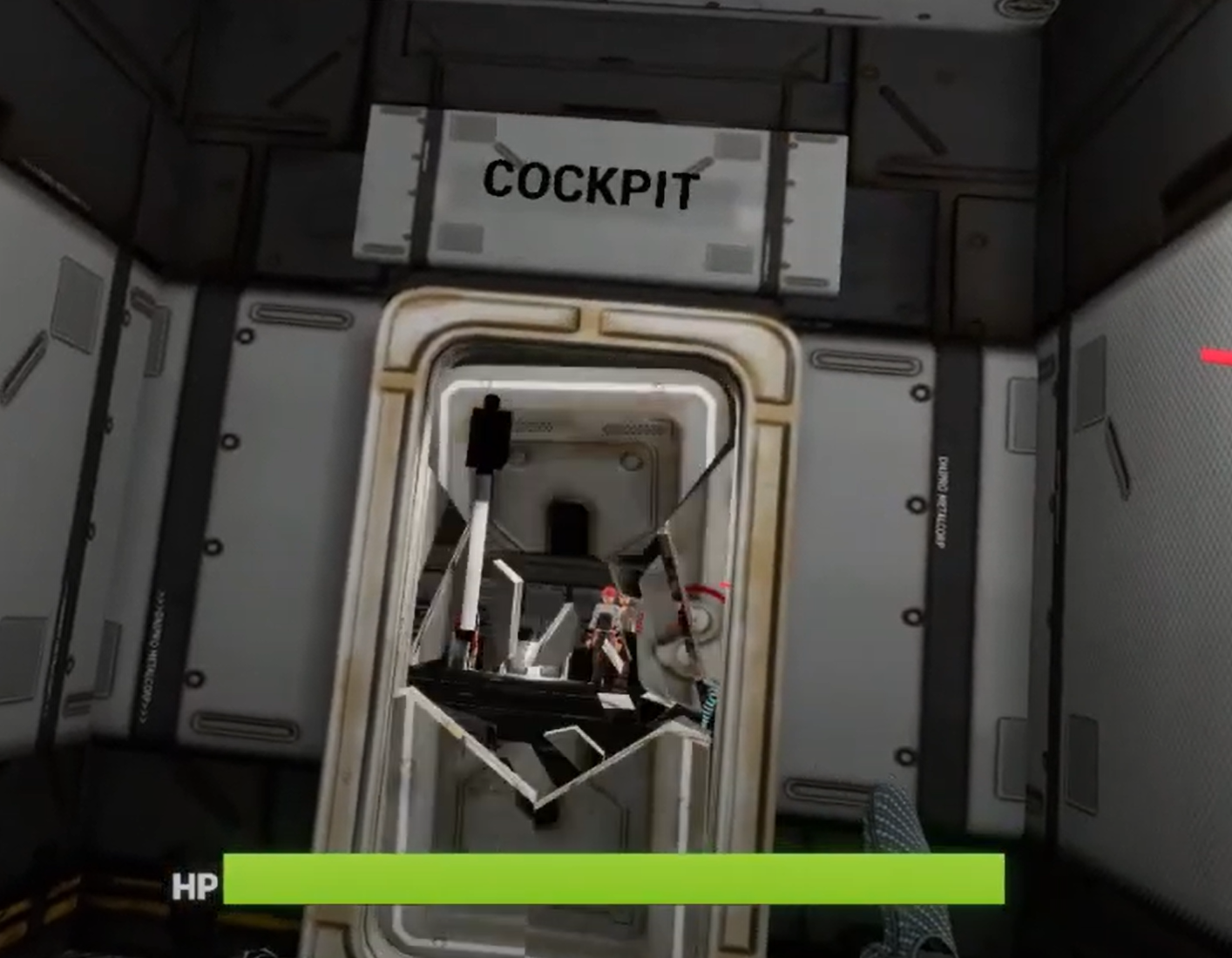 Breaking down the door to the cockpit with the Hammer